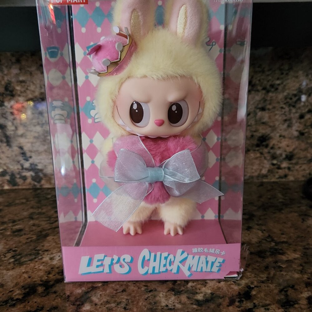 POP MART Labubu “Let’s Checkmate” Bunny Plush Doll Includes bag - Picture 3 of 6